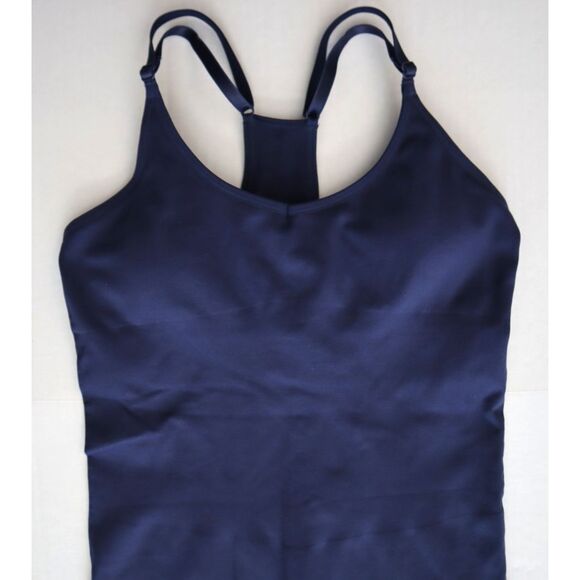 PINK x Victoria's Secret Women's Sz M Navy Seamless Workout 1-Pc Jumpsuit - Picture 5 of 13